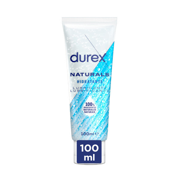 Lubrificante hidratante Durex Naturals, 100% naturais, 100 ml