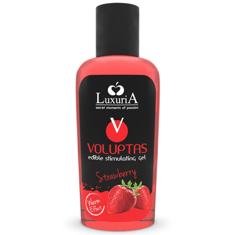 INTIMATELINE LUXURIA - VOLUPTAS GEL DE MASSAGEM COMESTÍVEL EFEITO AQUECEDOR - MORANGO