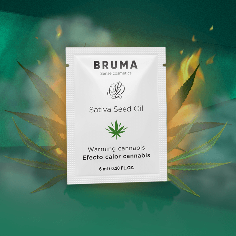 BRUMA - SATIVA SEED OIL SLIDING GEL AQUECEDOR SABOR CANNABIS