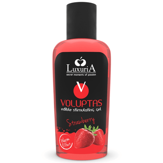 INTIMATELINE LUXURIA - VOLUPTAS GEL DE MASSAGEM COMESTÍVEL EFEITO AQUECEDOR - MORANGO