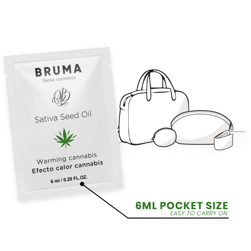 BRUMA - SATIVA SEED OIL SLIDING GEL AQUECEDOR SABOR CANNABIS