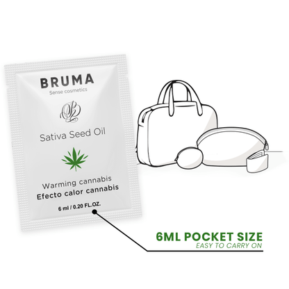 BRUMA - SATIVA SEED OIL SLIDING GEL AQUECEDOR SABOR CANNABIS