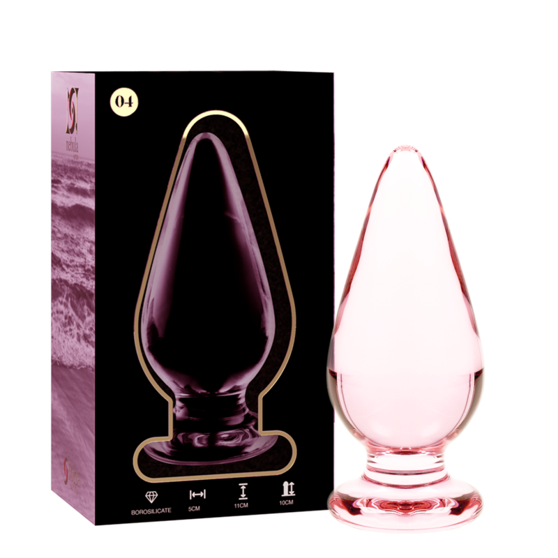 NEBULA SERIES BY IBIZA - MODELO 4 ANAL PLUG VIDRO BOROSILICADO ROSA