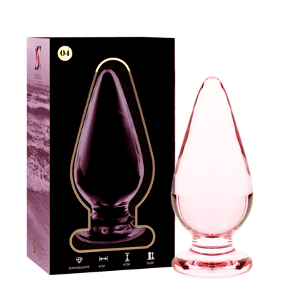 NEBULA SERIES BY IBIZA - MODELO 4 ANAL PLUG VIDRO BOROSILICADO ROSA