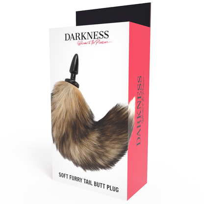 DARKNESS - CAUDA NATURAL COM PLUG ANAL DE SILICONE