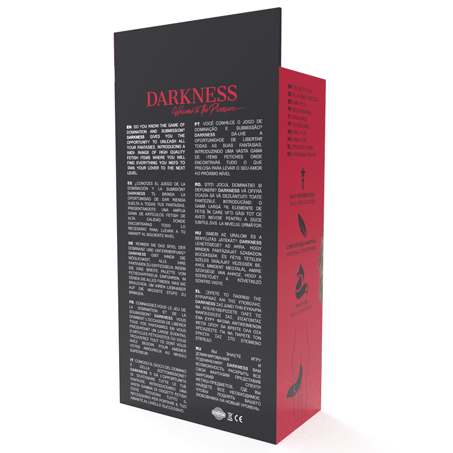 DARKNESS - CAUDA NATURAL COM PLUG ANAL DE SILICONE