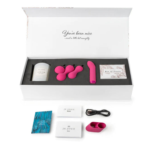 JE JOUE CAIXA PREMIUM DE BEM-ESTAR ÍNTIMO KIT COMPLETO DE PRAZER, CONEXÃO E EXPERIÊNCIA A DOIS