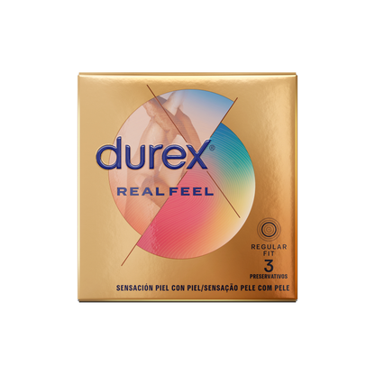 DUREX PRESERVATIVOS REAL FEEL 3 UNIDADES