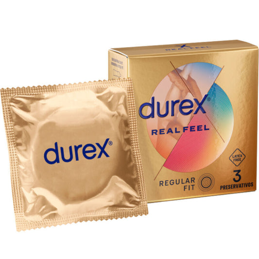 DUREX PRESERVATIVOS REAL FEEL 3 UNIDADES