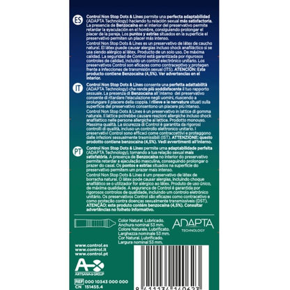 CONTROL PRESERVATIVO NON STOP DOTS AND LINES CONDOMS