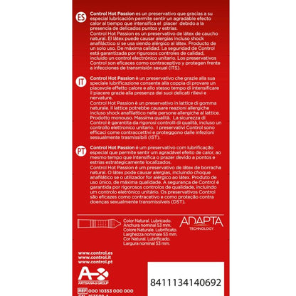 CONTROL EFEITO AQUECIMENTO PAIXÃO QUENTE 10 UNIDADES