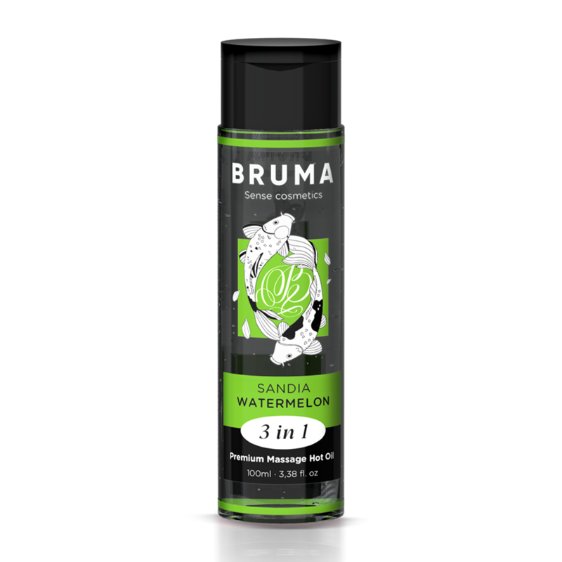 BRUMA ÓLEO DE MASSAGEM PREMIUM EFEITO CALOR SABOR MELANCIA 3 EM 1 - 100 ML