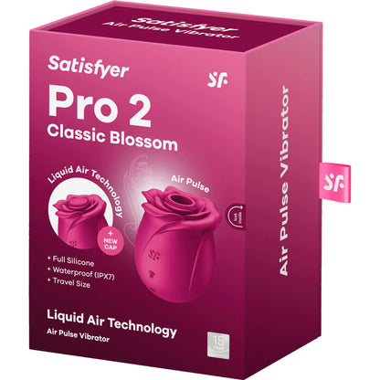 SATISFYER ESTIMULADOR AIR PULSE  PRO 2 CLASSIC BLOSSOM
