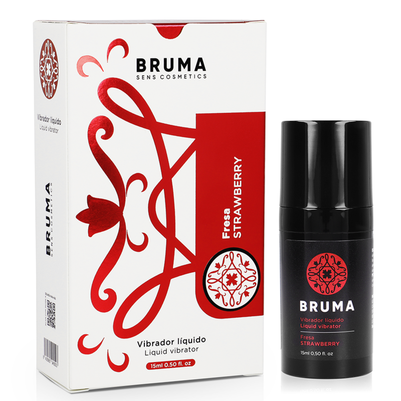 BRUMA MORANGO - LUBRIFICANTE ÍNTIMO VIBRANTE COM EFEITO SENSAÇÃO 15ML