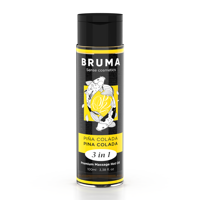 BRUMA ÓLEO DE MASSAGEM PREMIUM EFEITO CALOR SABOR PINA COLADA 3 EM 1 -100 ML