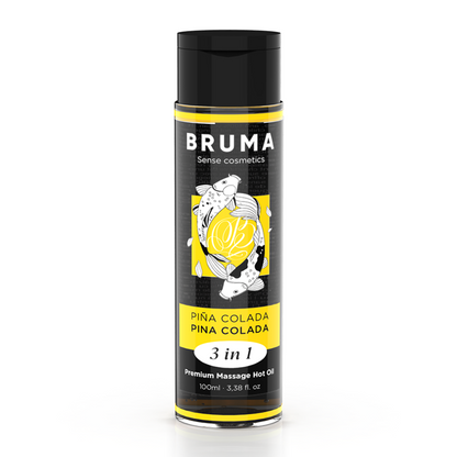 BRUMA ÓLEO DE MASSAGEM PREMIUM EFEITO CALOR SABOR PINA COLADA 3 EM 1 -100 ML