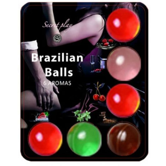 HOT BALLS 6 UNIDADES PRELIMINARES SENSUAIS COM AROMAS  IRRESISTÍVEIS