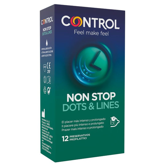 CONTROL PRESERVATIVO NON STOP DOTS AND LINES CONDOMS