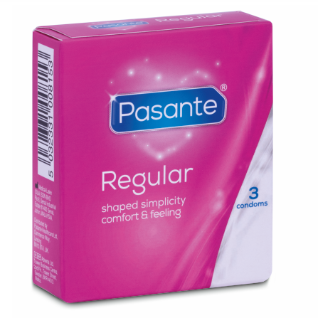PASANTE PRESERVATIVO GAMA REGULAR 3 UNIDADES