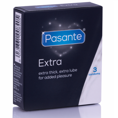 PASANTE PRESERVATIVO (EXTRA EXTRA) GROSSO DE 3 UNIDADES
